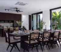 Villa Gendang, Zona de comedor